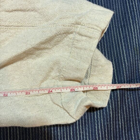 Old Navy Linen Crop Pants Womens XXL Beige Relaxed Fit Coastal Resortcore Boho - Picture 6 of 9